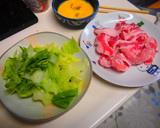 包丁いらず！レタスと豚肉のすき焼き風作り方1写真
