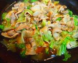 包丁いらず！レタスと豚肉のすき焼き風作り方5写真