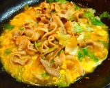 包丁いらず！レタスと豚肉のすき焼き風作り方7写真