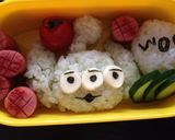 リトルグリーンメン★エイリアン キャラ弁作り方2写真