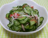 簡単☆きゅうりとカニかまのゴマ香味副菜作り方5写真