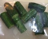俺流！即席胡瓜の四川風和え物作り方1写真