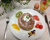 バナナ入りパンケーキとフルーツ♥︎作り方5写真