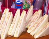 簡単栄養野菜玉ねぎ沢山ハム卵サンドイッチ作り方16写真