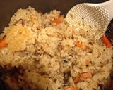 鶏ひき肉ときのこの炊き込みご飯♬作り方6写真