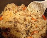 鶏ひき肉ときのこの炊き込みご飯♬作り方6写真