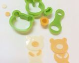 キャラ弁＊型抜きで簡単くまちゃん作り方1写真