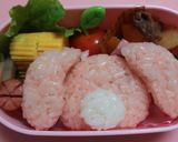 幼稚園 キャラ弁*ぼんぼんりぼん作り方4写真