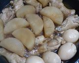 彼氏喜ぶご飯2大根と手羽元のフライパン煮作り方4写真
