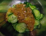 胡瓜の消費に！なめたけ和え(水菜も可)作り方3写真