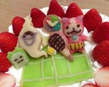 妖怪ウォッチ誕生日ケーキ☆マジパンで簡単作り方6写真