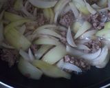 簡単！牛ひき肉とたまねぎで牛丼風炒め作り方3写真