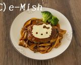キティちゃんのデミチーズごハンバーグ作り方6写真