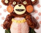 くまモンDEハンバーグ♡キャラ食作り方3写真