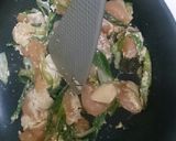鳥とネギのキューピッドは油あげ!作り方3写真