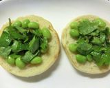 三つ葉香る❀　枝豆塩昆布トースト作り方3写真