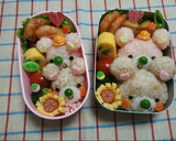 幼稚園 キャラ弁 ミニくまちゃん作り方2写真