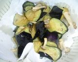 揚げ茄子としめじのバルサミコ作り方4写真