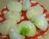鯖味噌煮缶❤新玉ねぎ煮物作り方1写真