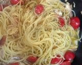 ♡塩さばとトマトのパスタ♡作り方5写真