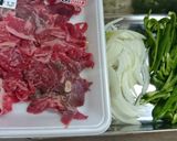 牛こま切れ肉と野菜のオムレツ作り方2写真