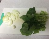 小松菜と肉団子の中華炒め作り方1写真
