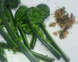 山菜　こごみのゴマ酢味噌和え作り方1写真