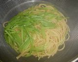 ミツバとツナ&らっきょう茎パスタ作り方5写真