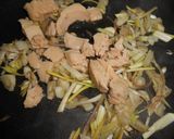ミツバとツナ&らっきょう茎パスタ作り方7写真