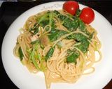 ミツバとツナ&らっきょう茎パスタ作り方10写真