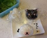 うさぎのモフィーと黒猫のソラのキャラ弁♪作り方3写真