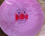 ラップにお絵描き☆アンパンマンおにぎり作り方1写真