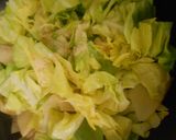 茹でたタケノコと春キャベツの炒め物作り方9写真