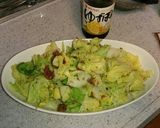 ポン酢で！温キャベツの梅鰹節和え！作り方4写真