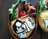 キャラ弁当 低燃費少女ハイジとユキちゃん作り方3写真