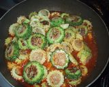☆ゴーヤの肉詰め☆スイートチリソース☆作り方7写真