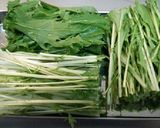 簡単･節約♡水菜の豚肉巻き作り方1写真