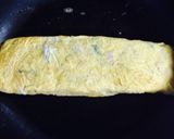 ♪ネギ・ハム・大葉の卵焼き♪作り方2写真