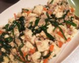 超簡単☆とろ～り♡豆腐のニラひき肉炒め作り方5写真