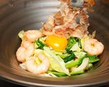春キャベツの和風ペペロン釜玉のおうどん作り方7写真