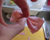 可愛いリボンハムをどーぞ。作り方3写真