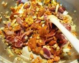 砂肝と白花豆のトマト味噌煮込み作り方2写真
