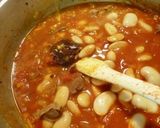 砂肝と白花豆のトマト味噌煮込み作り方3写真