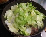 レタスであんかけ牛丼作り方3写真