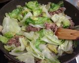 レタスであんかけ牛丼作り方4写真
