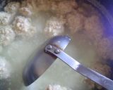 ☆豚ひき肉団子の中華粥☆作り方5写真