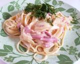 塩辛のクリームパスタ作り方7写真