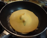 たけのことほうれん草の卵とじ作り方2写真