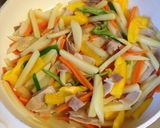パプリカとじゃがいものカレー炒め作り方4写真
