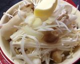 レンジで簡単♪鮭とキノコの醤油バター作り方3写真